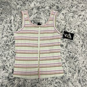(59) Art Class Striped Tank Top